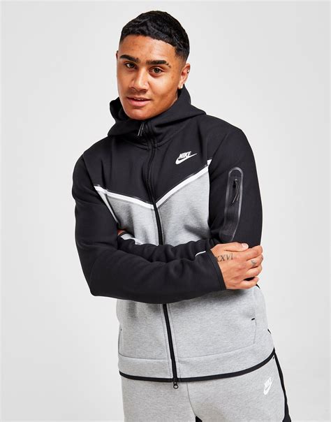 nike tech zwart met wit|nike tech fleece.